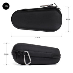 Nincha case interior shows organized space for shaver, charger, and accessories.