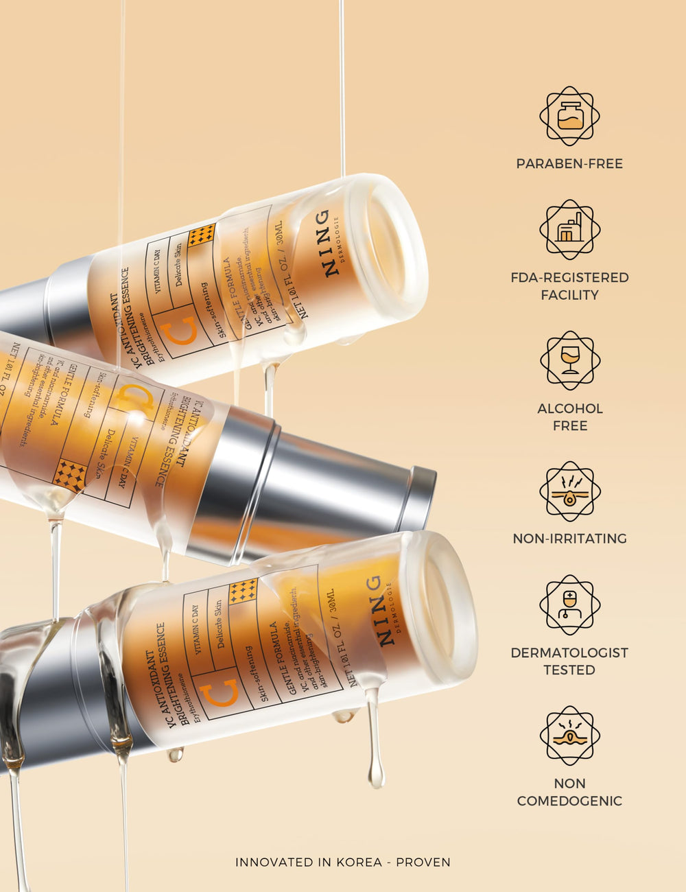 NING DERMOLOGIE Serum, cuidado diario para piel equilibrada