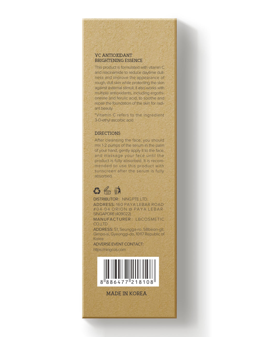 NING DERMOLOGIE Serum, tono uniforme en la piel