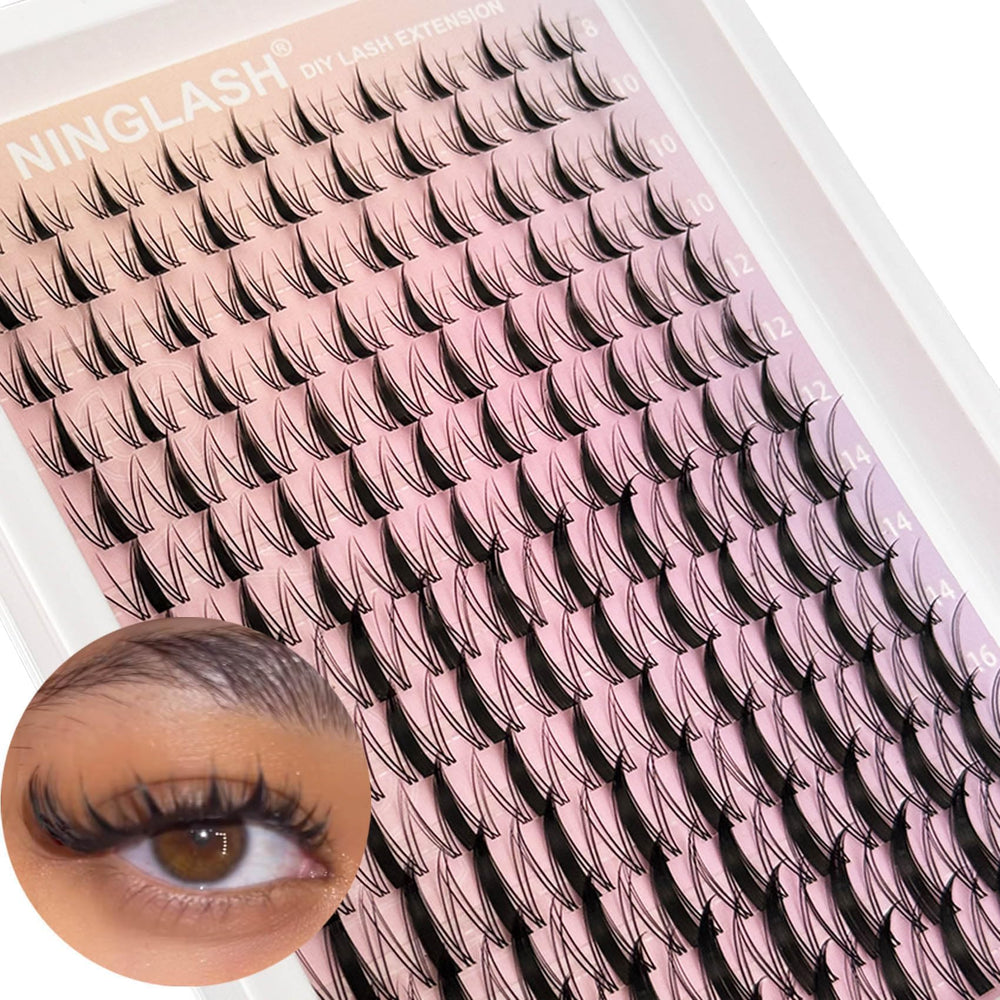 Ninglash 140pcs pack contains enough clusters for many creative looks.