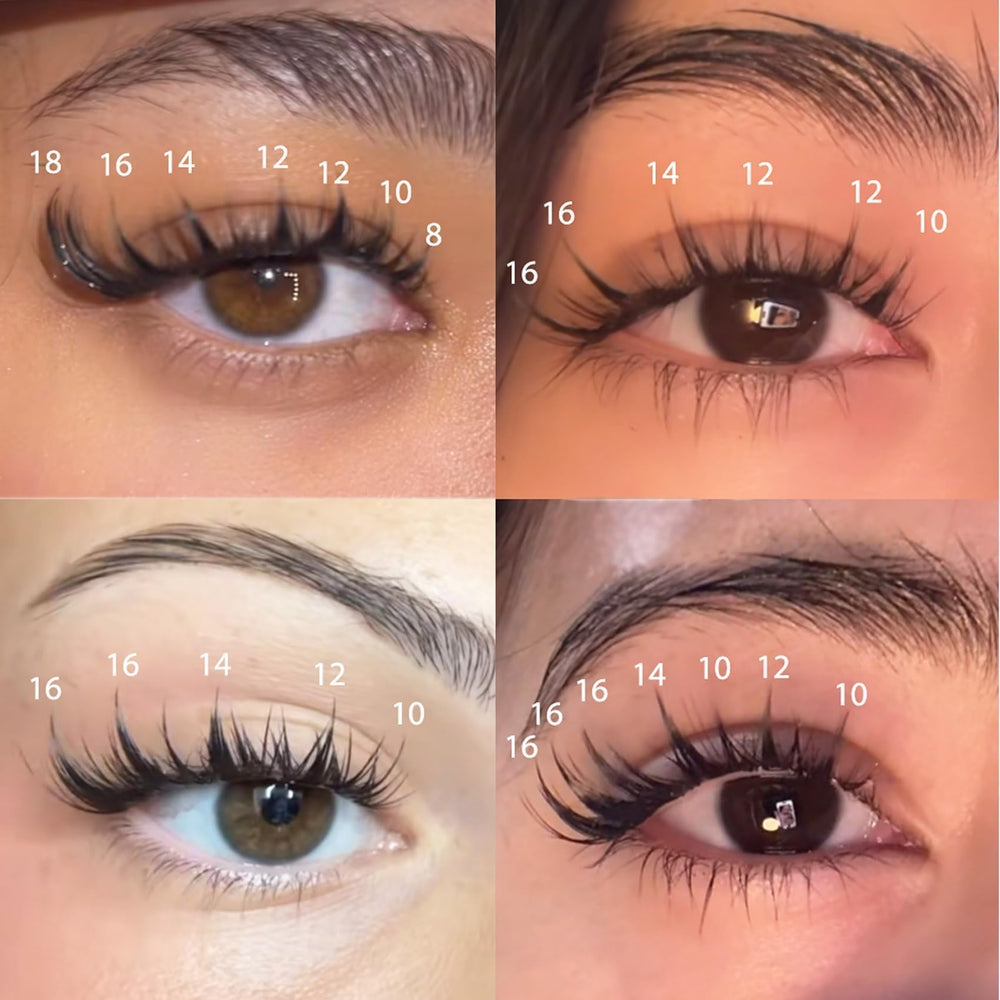 Ninglash 8-18mm lengths enable varied curl and length options.