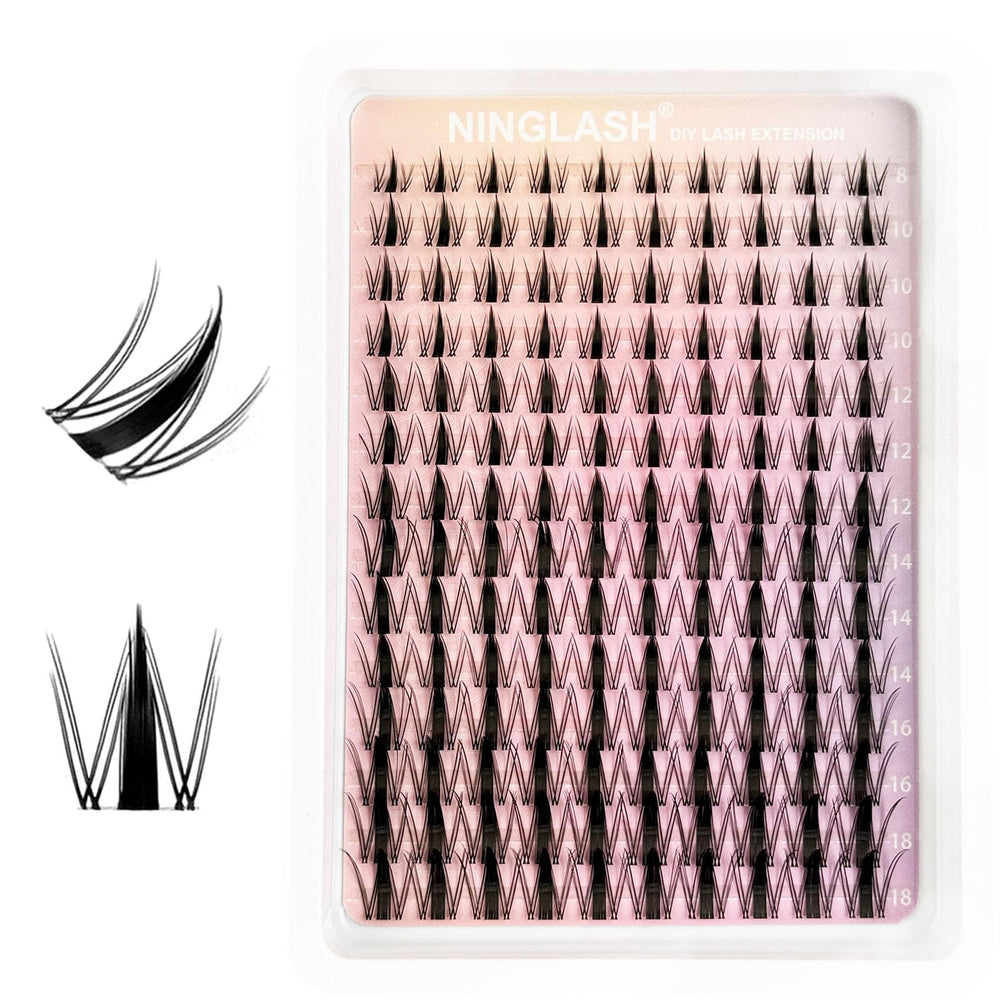 Ninglash Fairy Lash Clusters offer versatile styles for a dramatic, lightweight look.