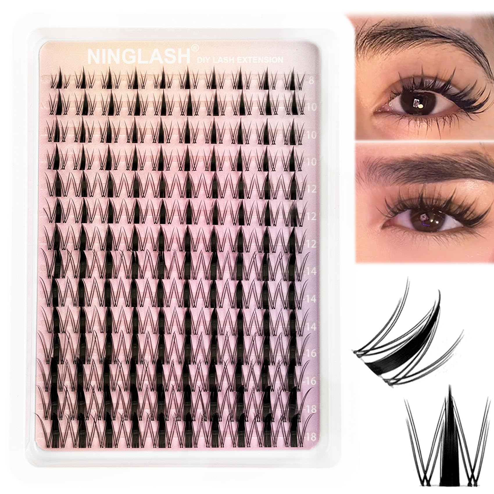 Ninglash home lash extensions save time while achieving salon-inspired results.