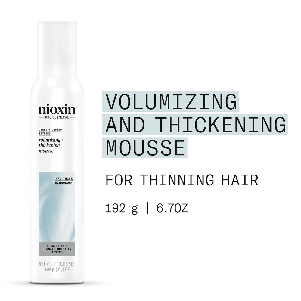 NIOXIN Density Defend Mousse espuma de aplicación facilita peinado uniforme.