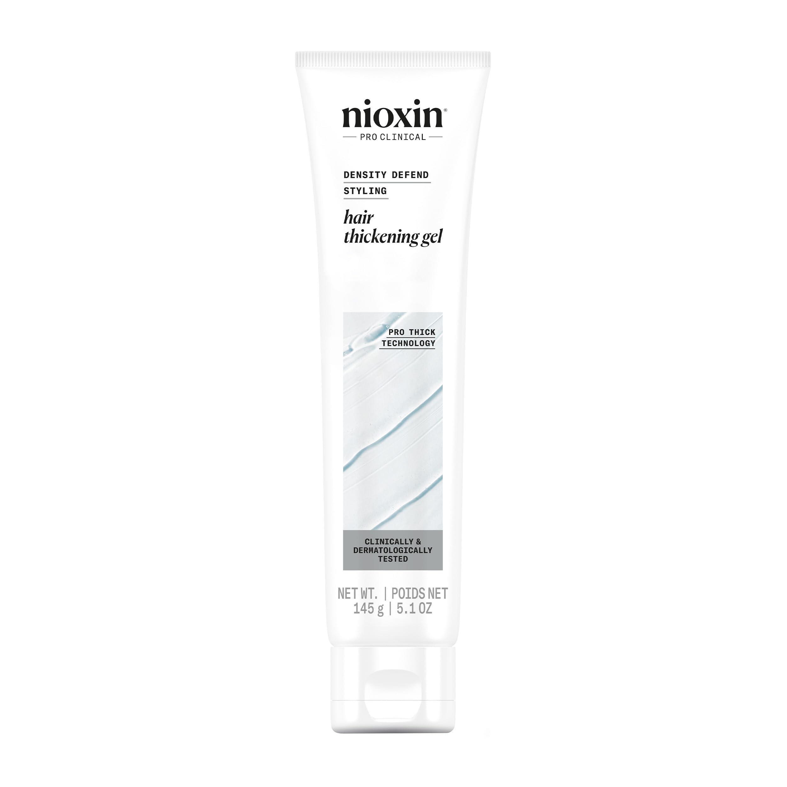 NIOXIN Density Defend gel front view showing fuller-looking hair.