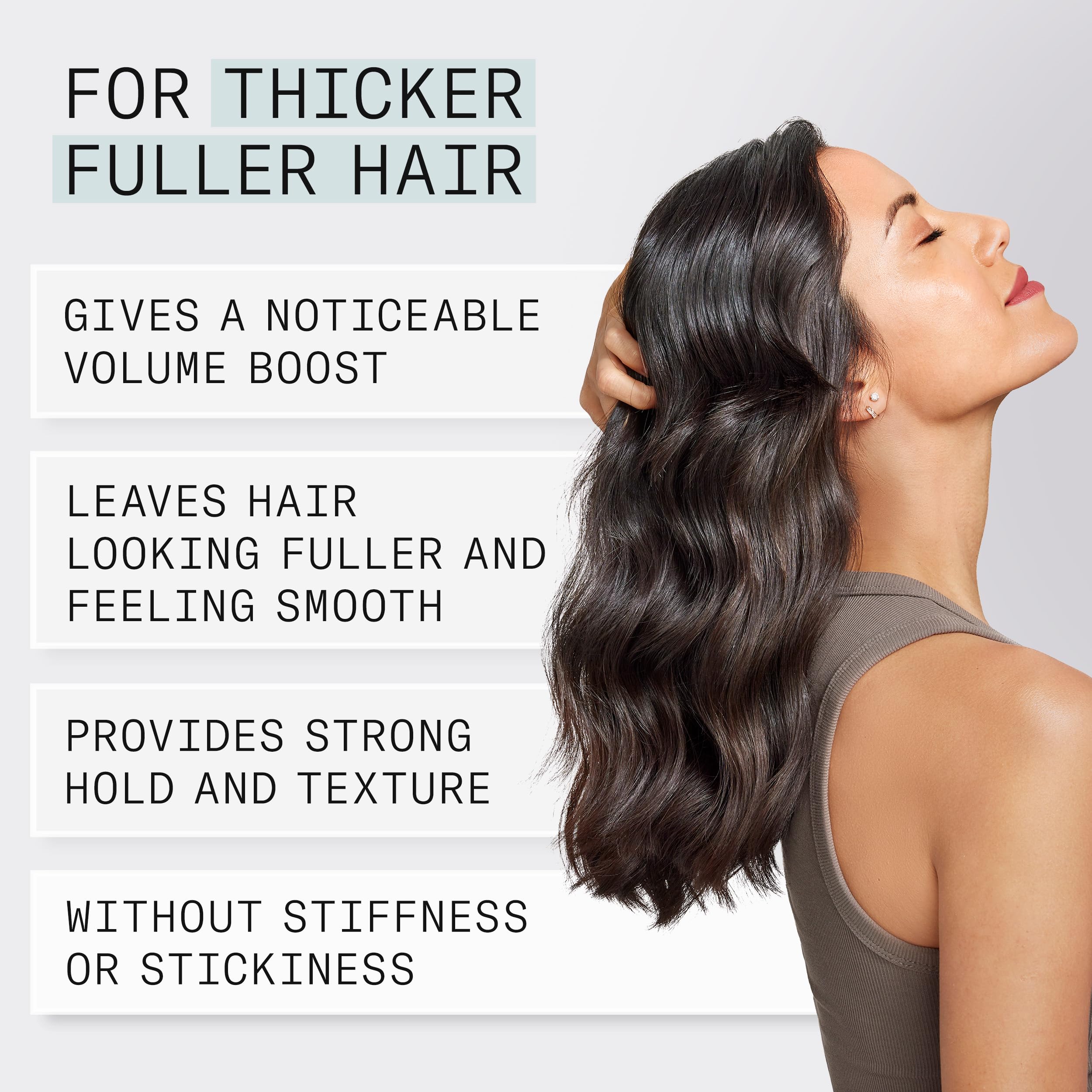 NIOXIN Density Defend gel adding body to hair as shown on a scalp-friendly surface.
