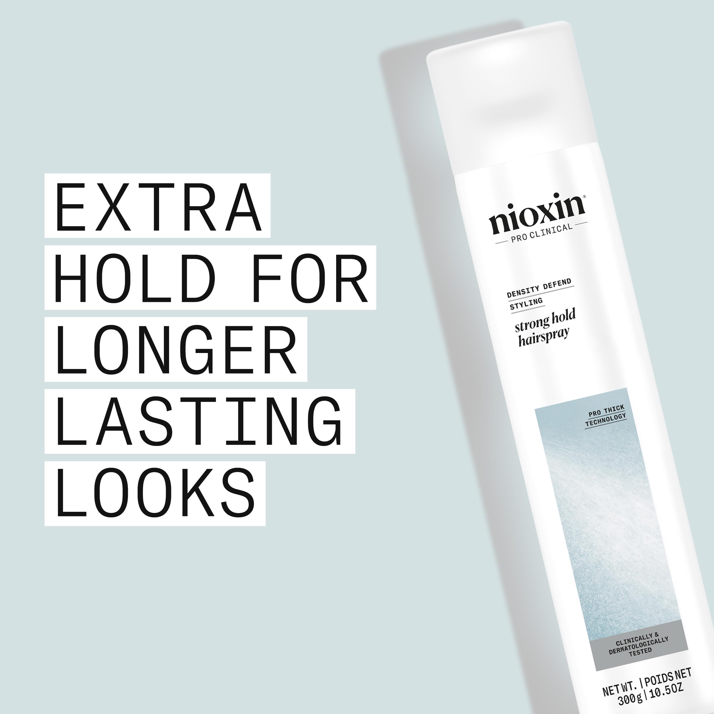 NIOXIN Density Defend resiste la humedad para peinados estables.