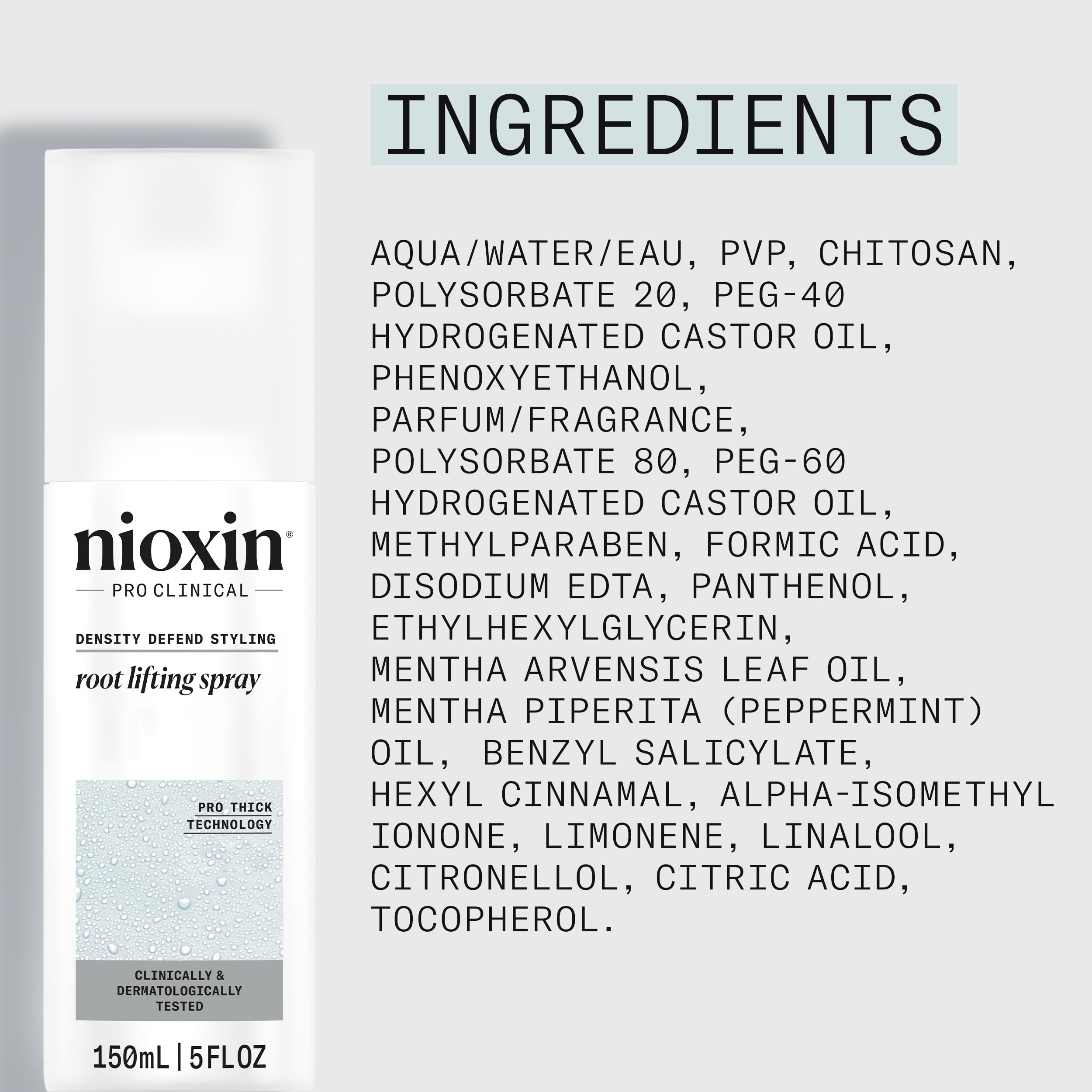 Nioxin Density Defend: textura uniforme de raíces a puntas.