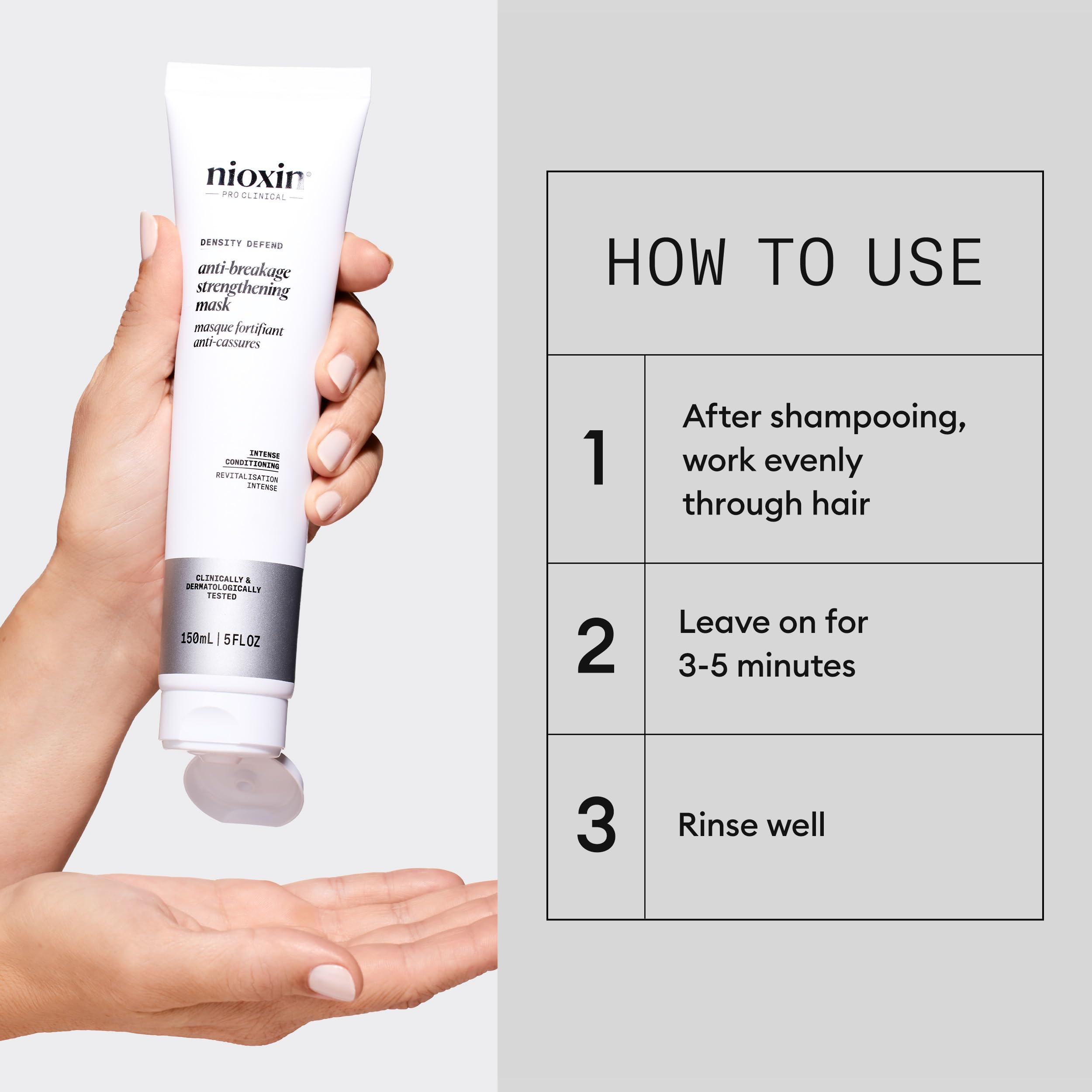 Packaging shot of Nioxin Density Defend box emphasizing professional care.