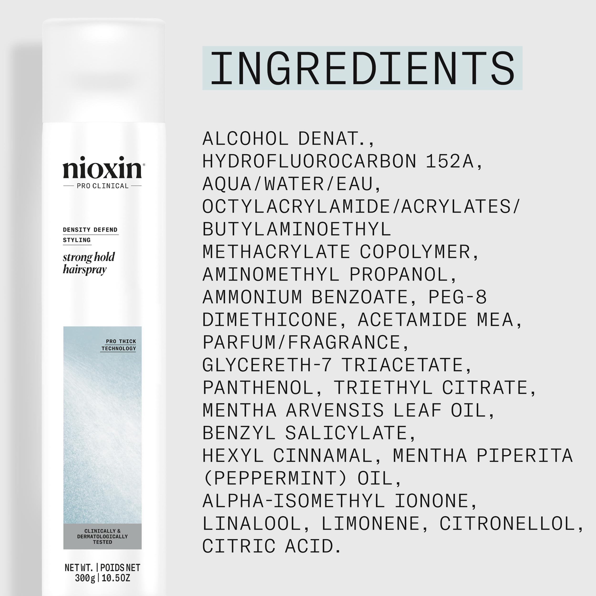 NIOXIN Density Defend es adecuado para uso diario y estilos versátiles.
