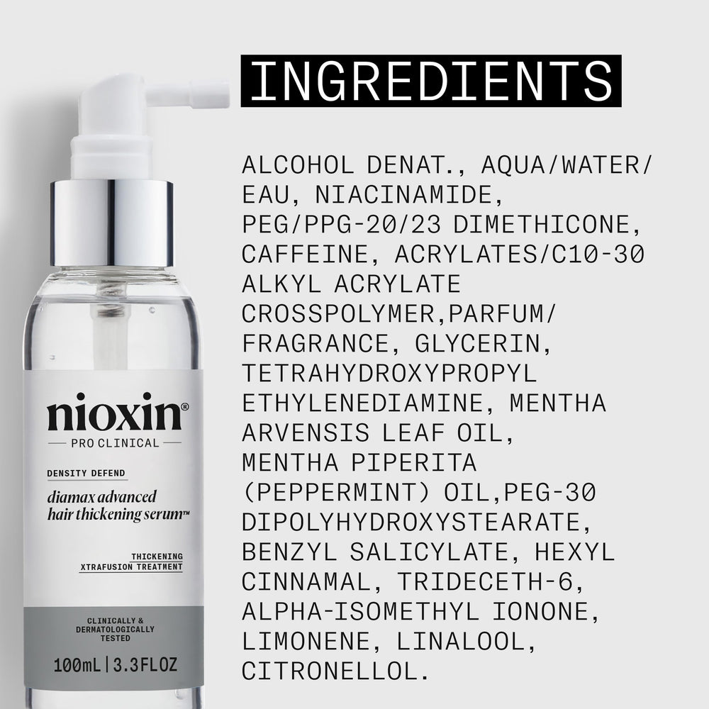 Nioxin Diamax Advanced healthy scalp scene supporting stronger-feeling strands