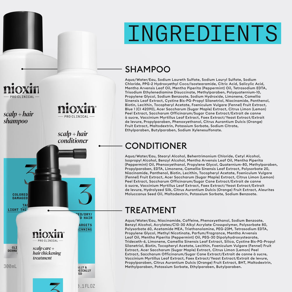 NIOXIN Dry, damaged hair look demonstrates improved resilience
