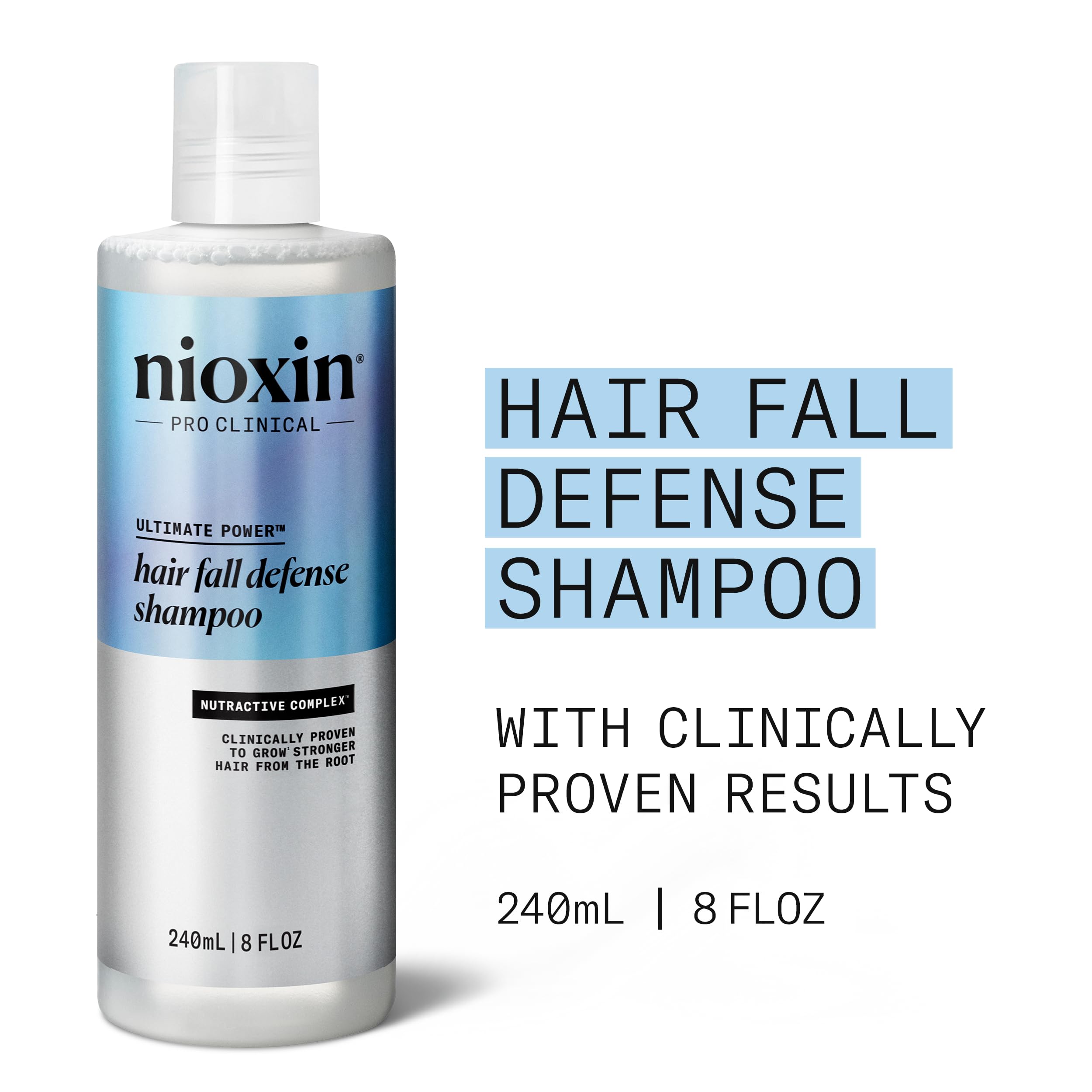 NIOXIN shampoo lather forming on scalp for gentle cleansing.