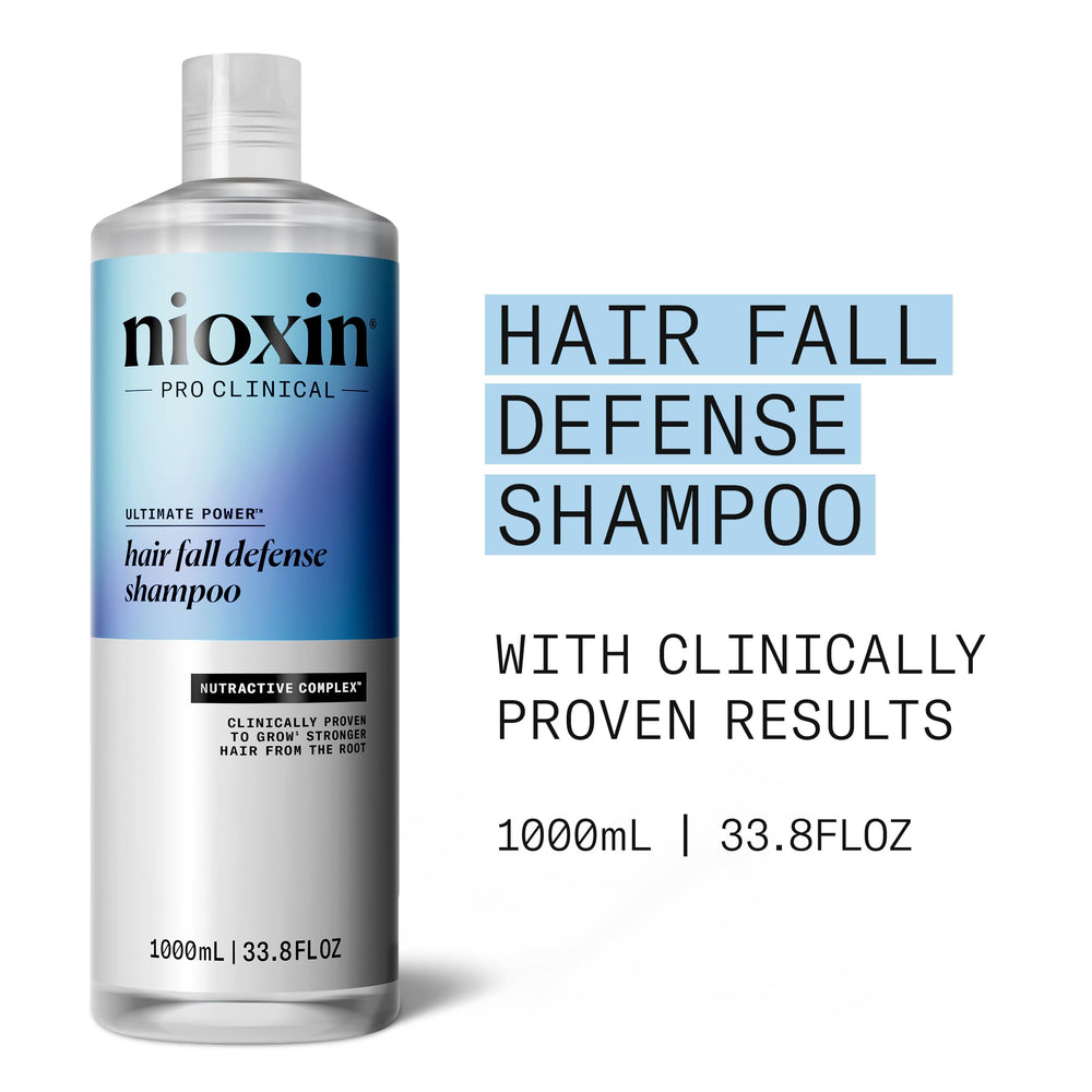 Nioxin Hair Fall Defense Shampoo lather close-up for thorough cleansing.