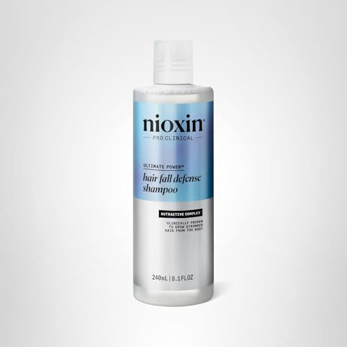 Stylish NIOXIN Hair Fall Defense Shampoo packaging designed for daily use.