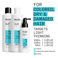 NIOXIN Scalp + Hair Thickening Treatment application nourishes the scalp for fuller strands
