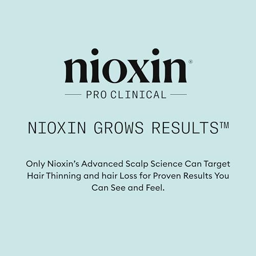 NIOXIN Scalp Relief Cleansing Shampoo bottle on bathroom shelf for routine care.
