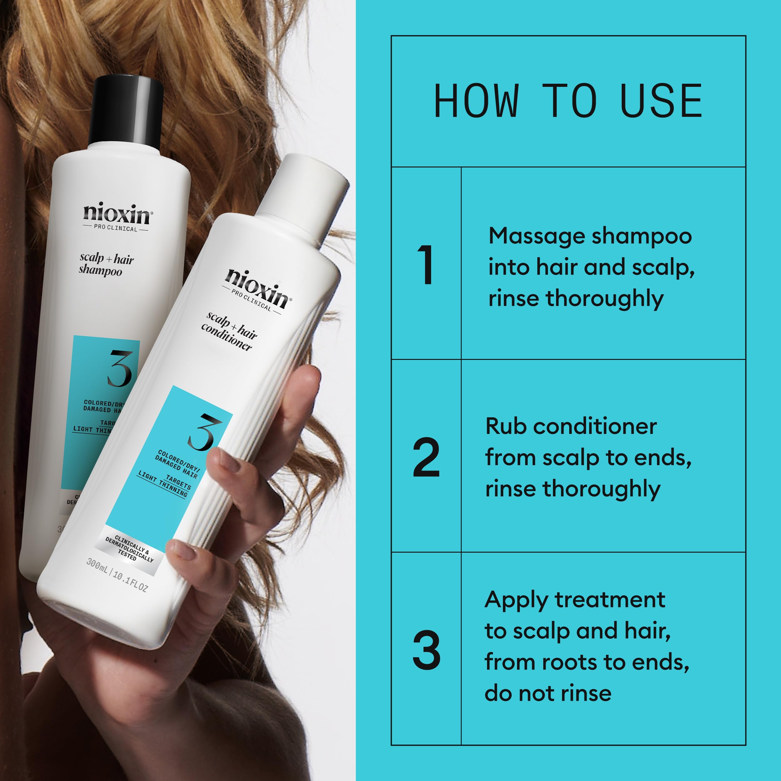 Close-up of NIOXIN Shampoo lather showing cleansing action