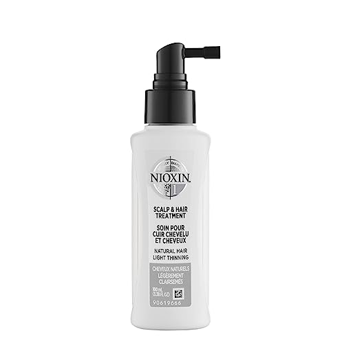 Close-up of NIOXIN System 1 bottle cap and label.