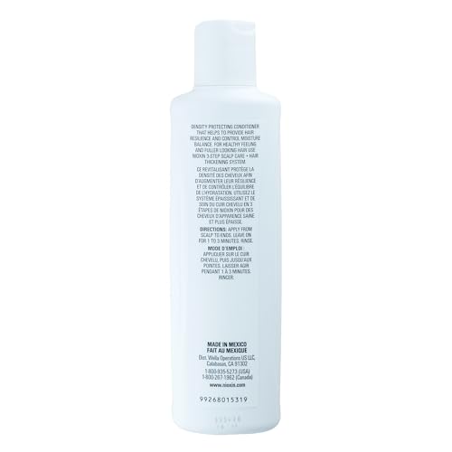 Nioxin System 1 conditioner hair strands closeup.