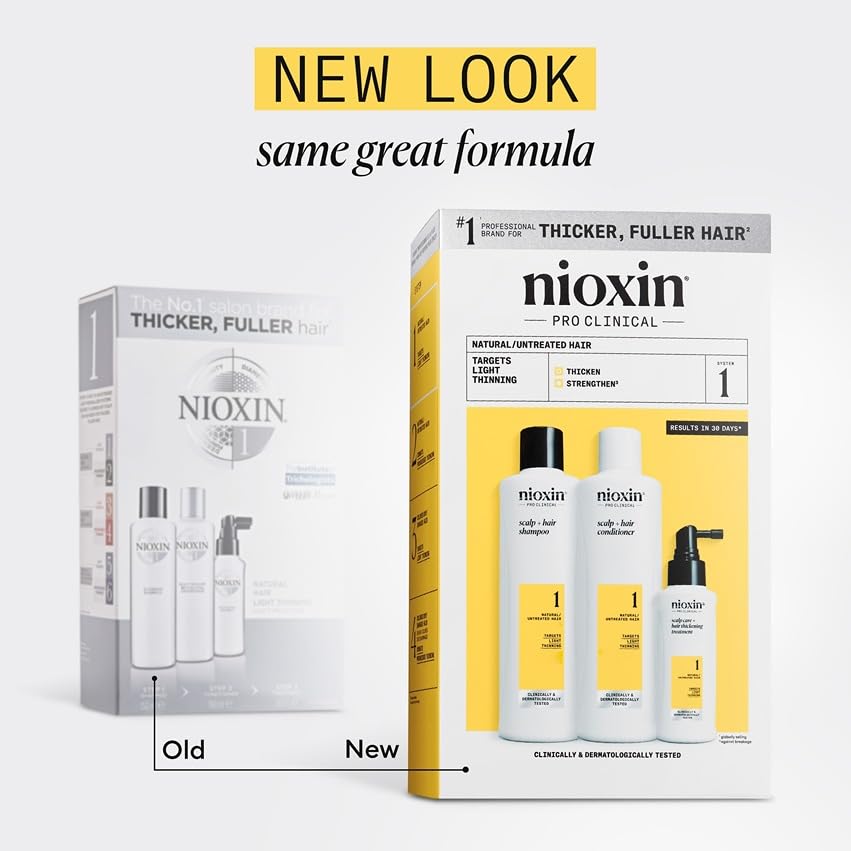 Nioxin System 1 scalp therapy conditioner tube, lightweight formula for hair resilience