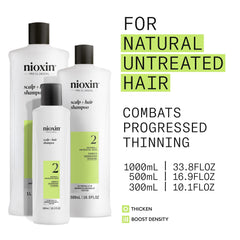 Box packaging of Nioxin System 2 for progressed thinning.
