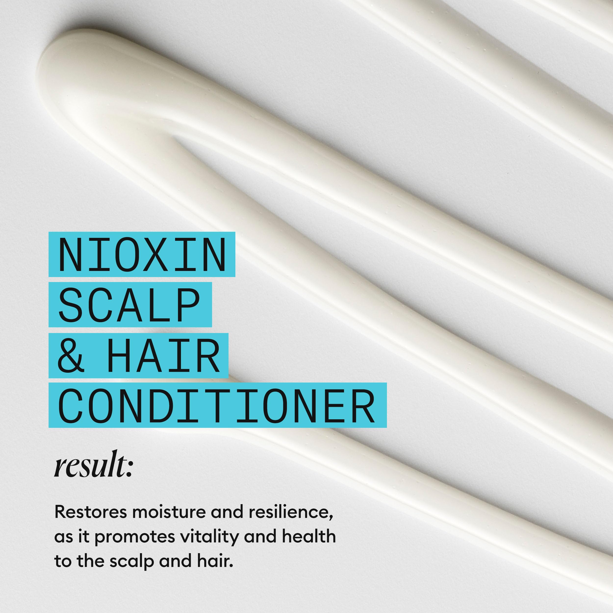 Nioxin System 3 conditioner bottle close-up emphasizing moisture