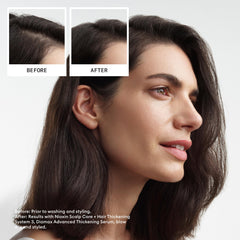 Nioxin System 3 shampoo lather close-up demonstrates scalp cleansing for thicker appearance.