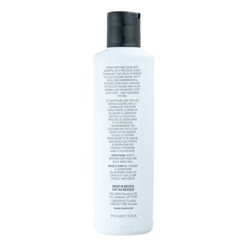 Nioxin System 4 care for color protection during cleansing and conditioning steps.
