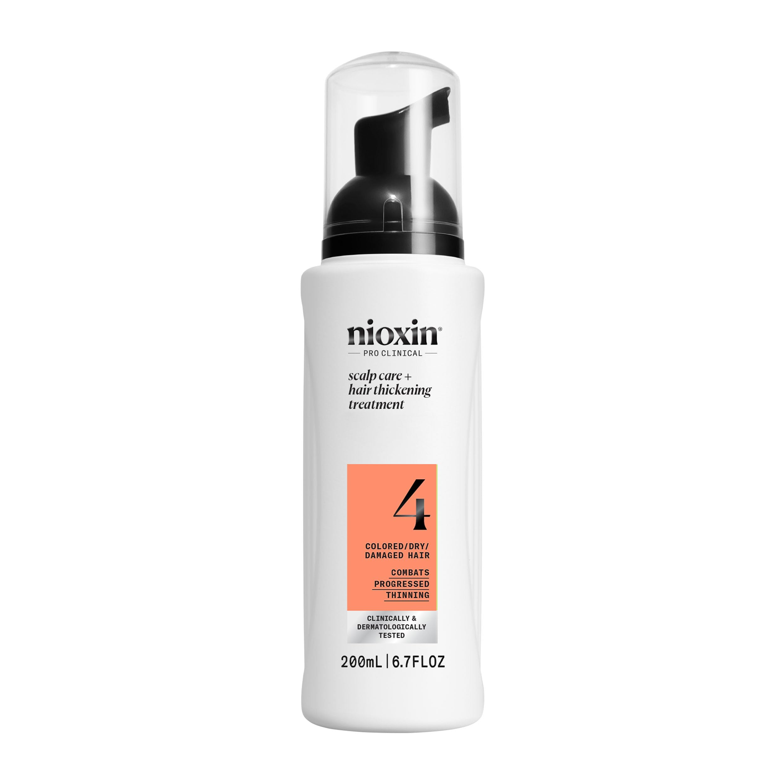 NIOXIN System 4 bottle front view for thicker, color-treated hair.