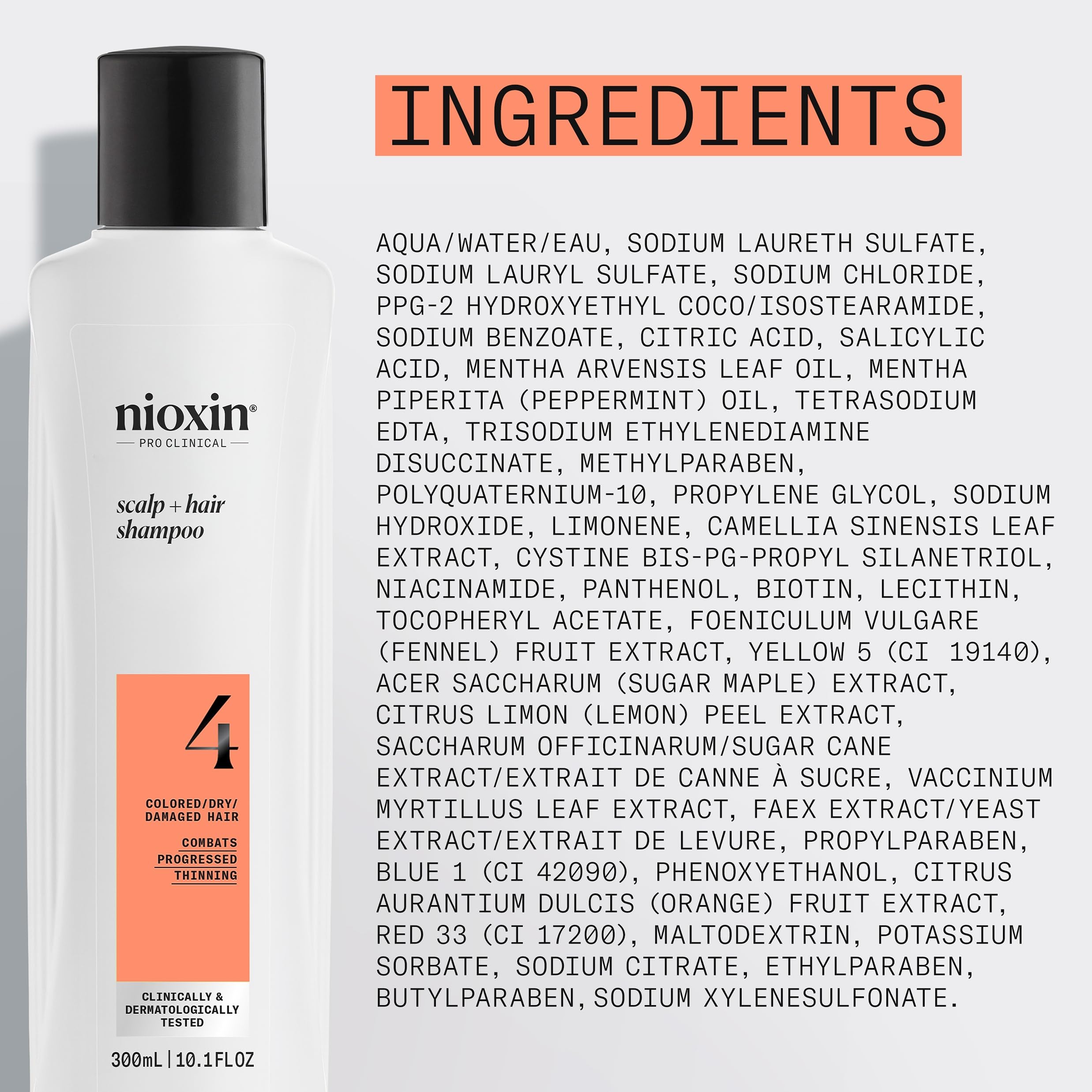 Nioxin System 4 daily-use ritual supports routine cleansing and preparation.
