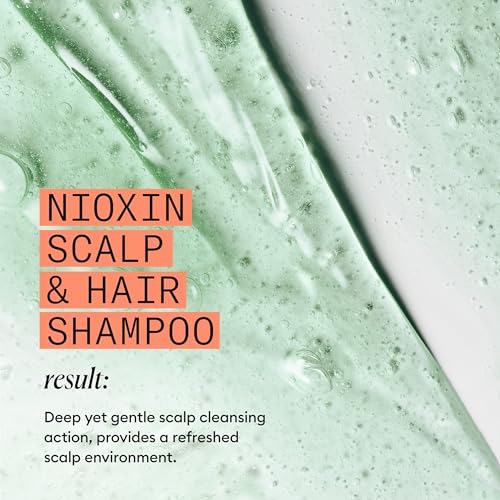 Professional salon display featuring Nioxin System 4 branding and presence.