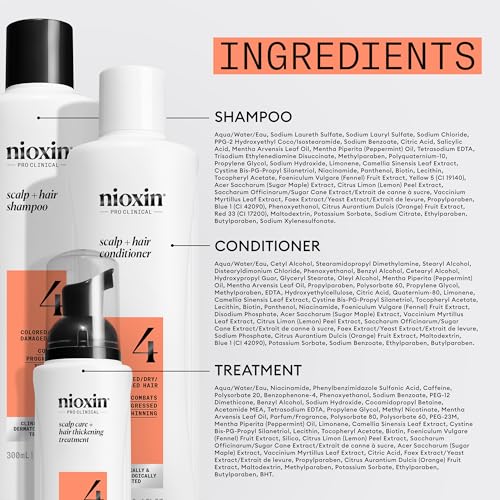 Nioxin System 4 thickening action helps create fuller-looking hair