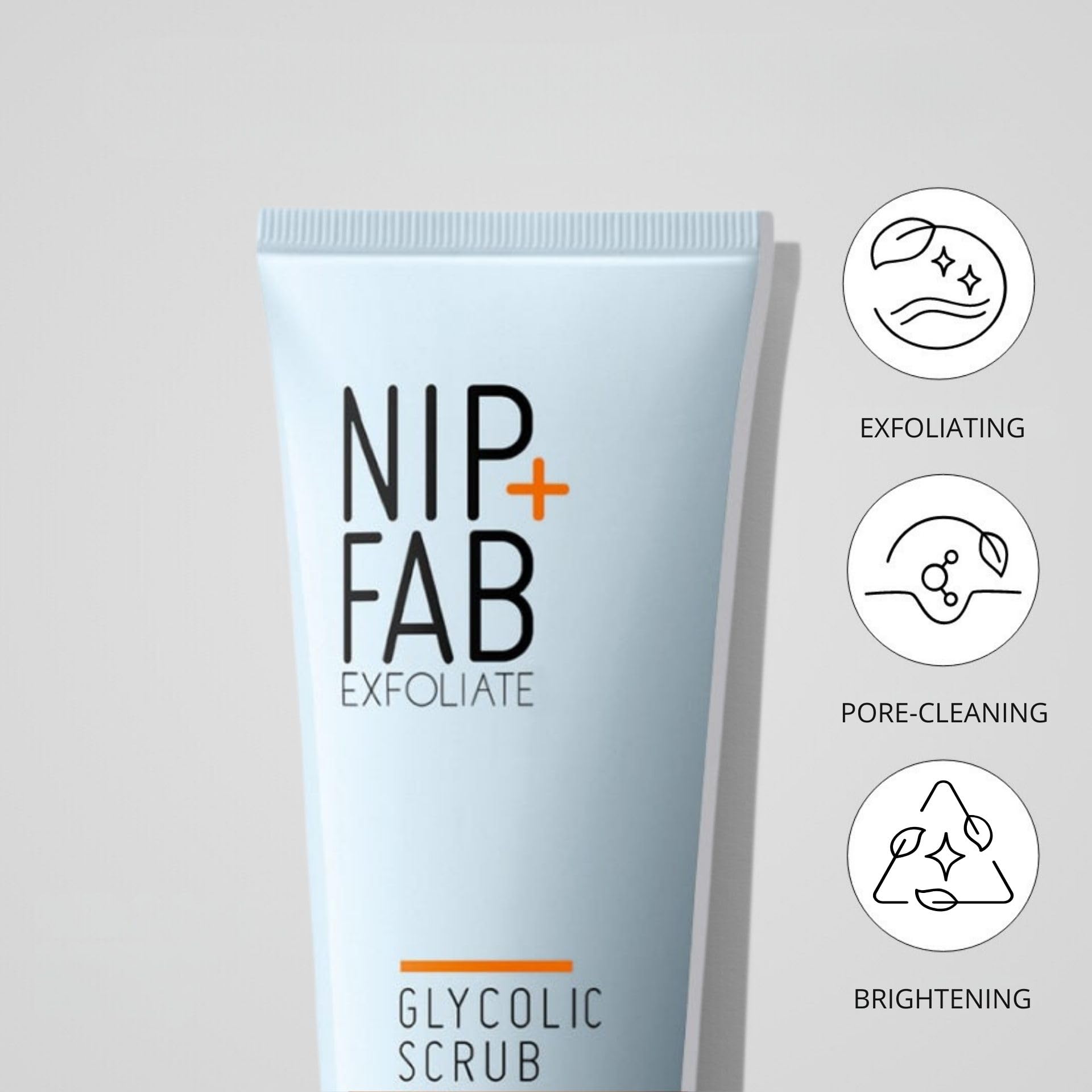 Nip Fab Glycolic Fix Scrub, aplicación fácil en la palma