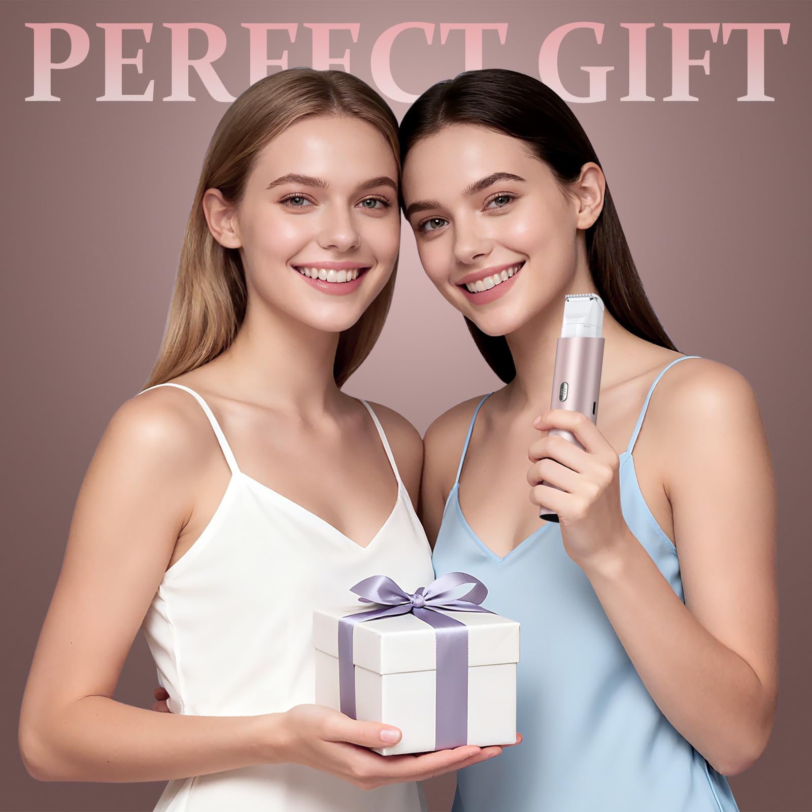 NIPOO travel compact rose gold razor for on the go grooming