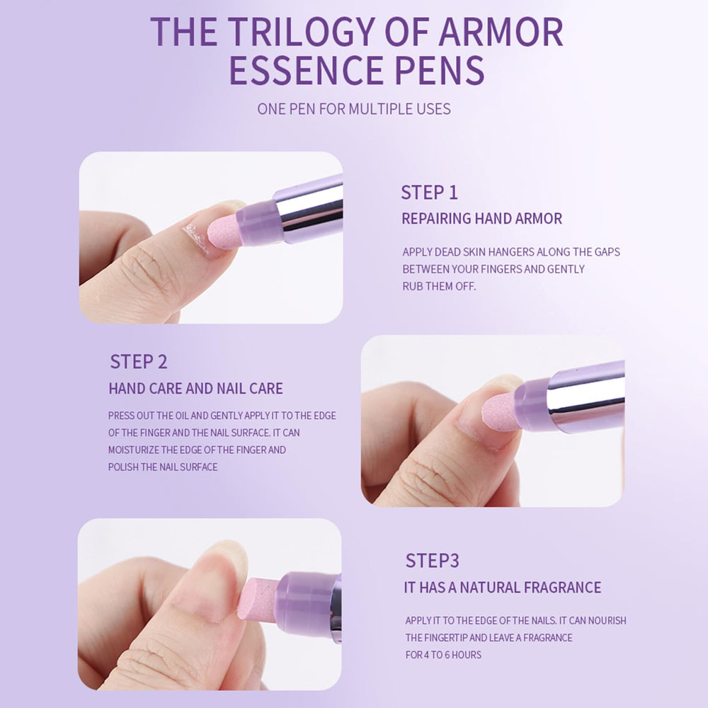 NIQZOPA nourishing oil application seals moisture and strengthens nails.