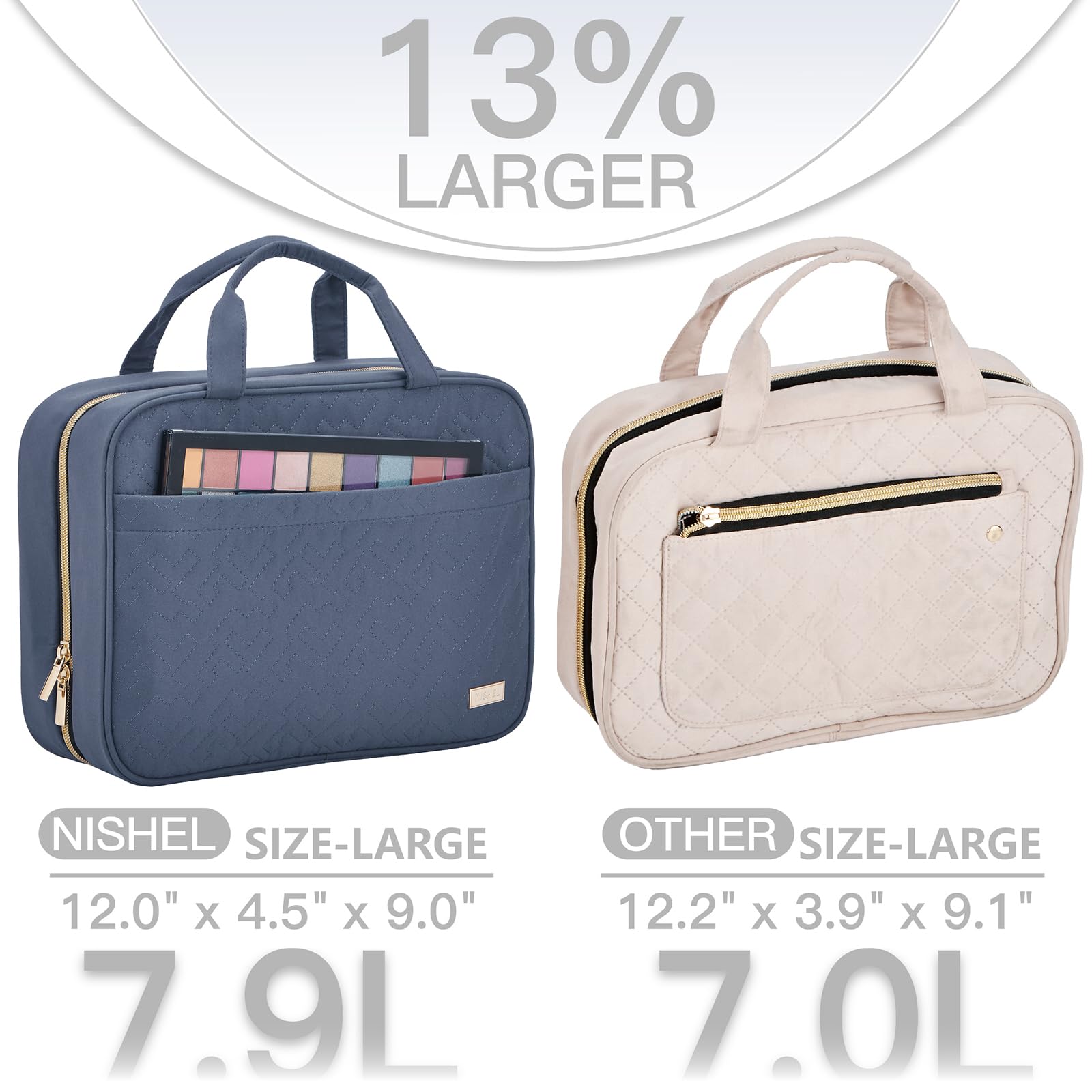 NISHEL bag with transparent window aids quick security checks.