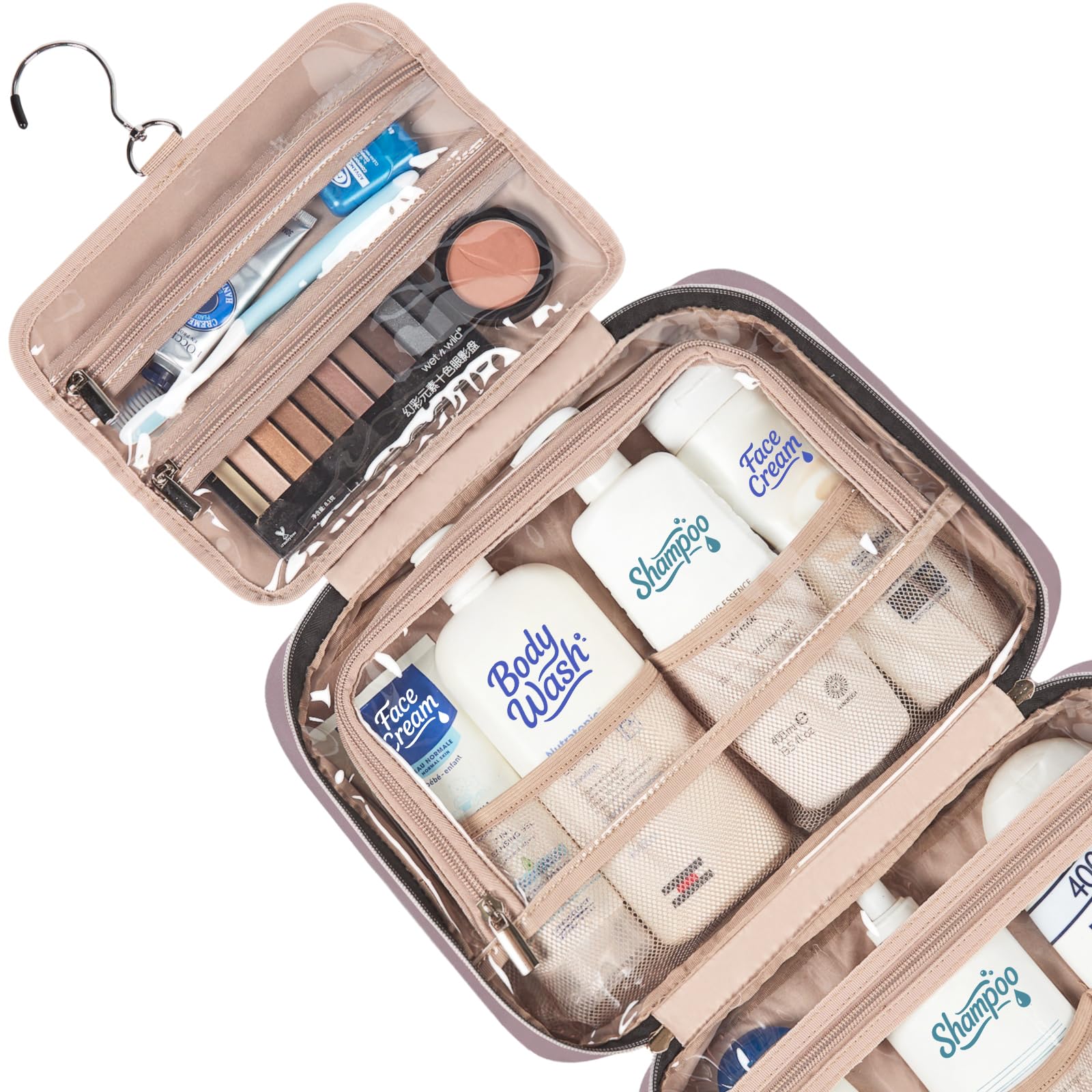 NISHEL elastic pockets store small items for quick reach in transit.