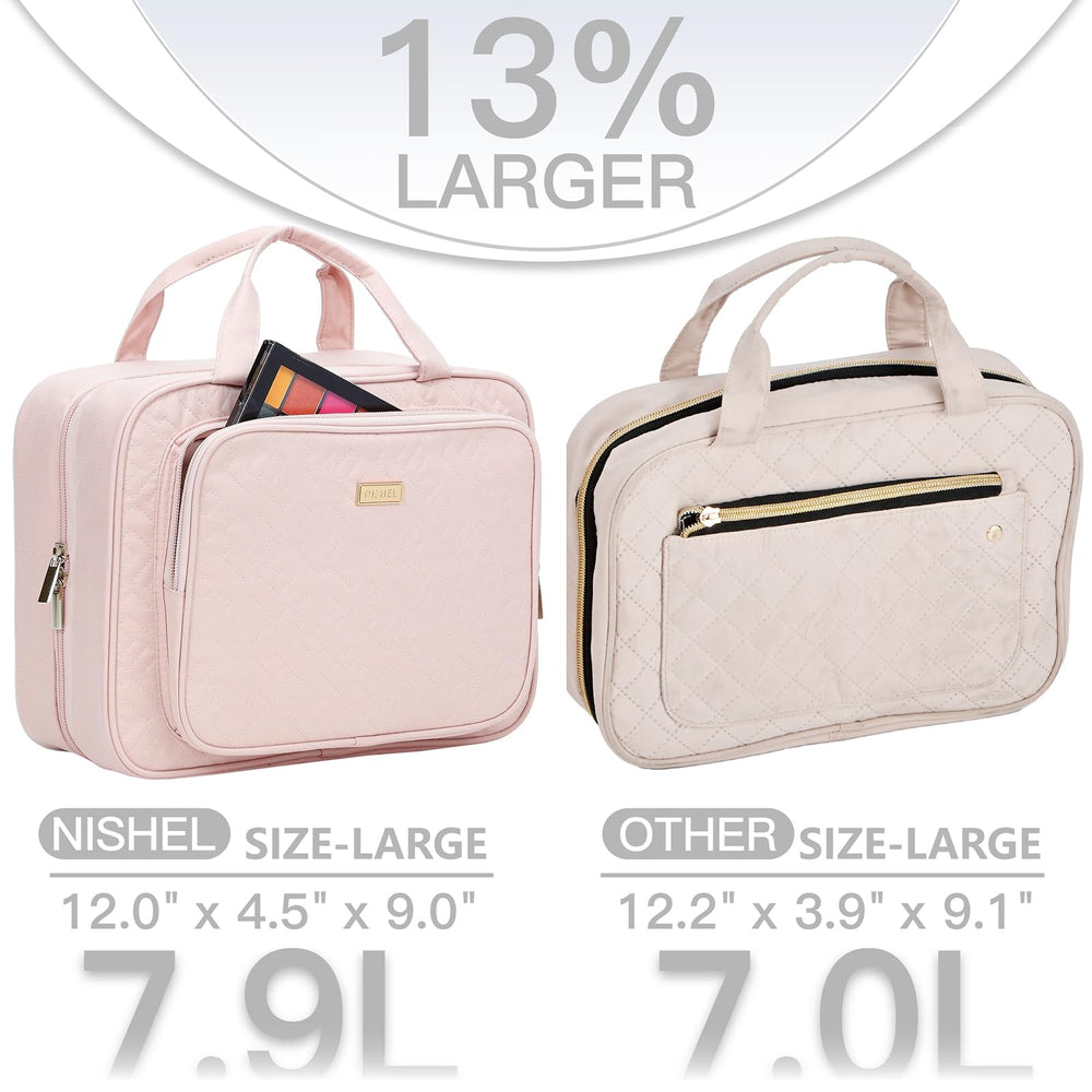 NISHEL interior layout with mesh pockets keeps bottles upright for easy access