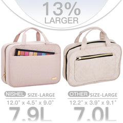NISHEL bag with transparent window for quick security screening