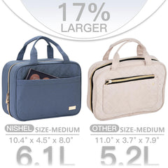 NISHEL bag's transparent window speeds security checks and visibility.