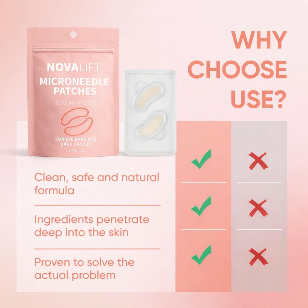 NOVALIFT forehead creases patches target brow area for smoother lines