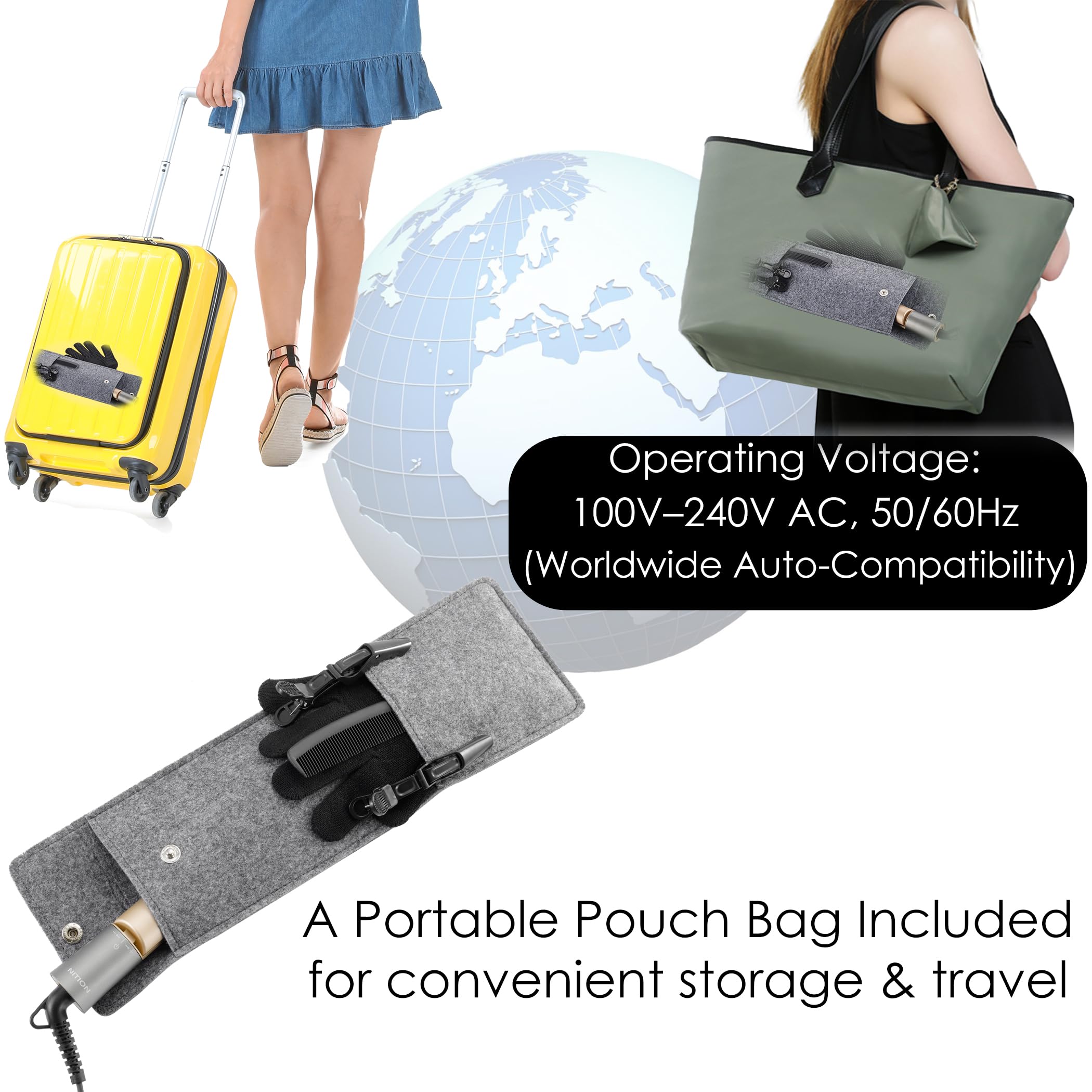 NITION UL safety compliant iron with auto-shutoff for peace of mind.