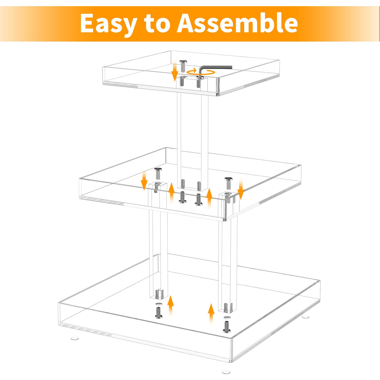 NIUBEE durable stack helps prevent tipping and spills.