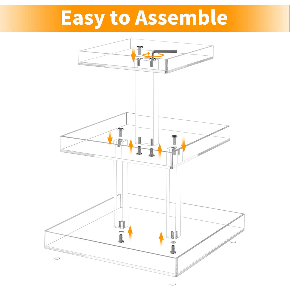 NIUBEE durable stack helps prevent tipping and spills.