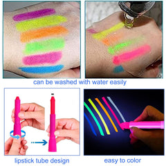 NIUEFH brillo UV, pintura neon para resaltar bajo luz negra.