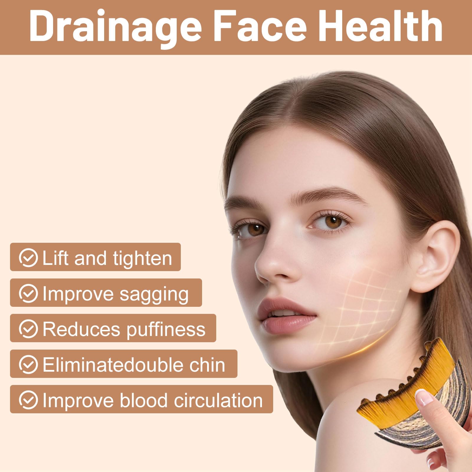 Niufa serum-friendly brush boosts absorption of serums and creams.