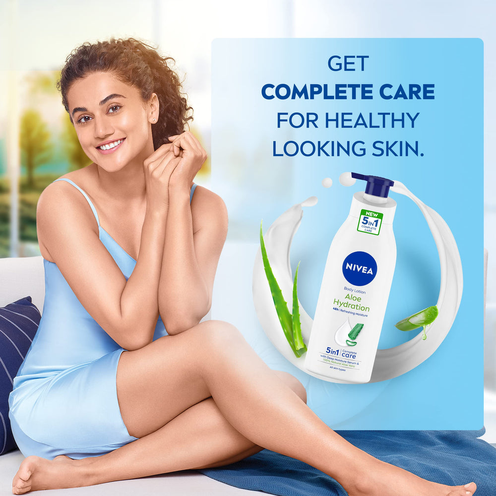 NIVEA Aloe con aloe vera para piel suave y calmada.