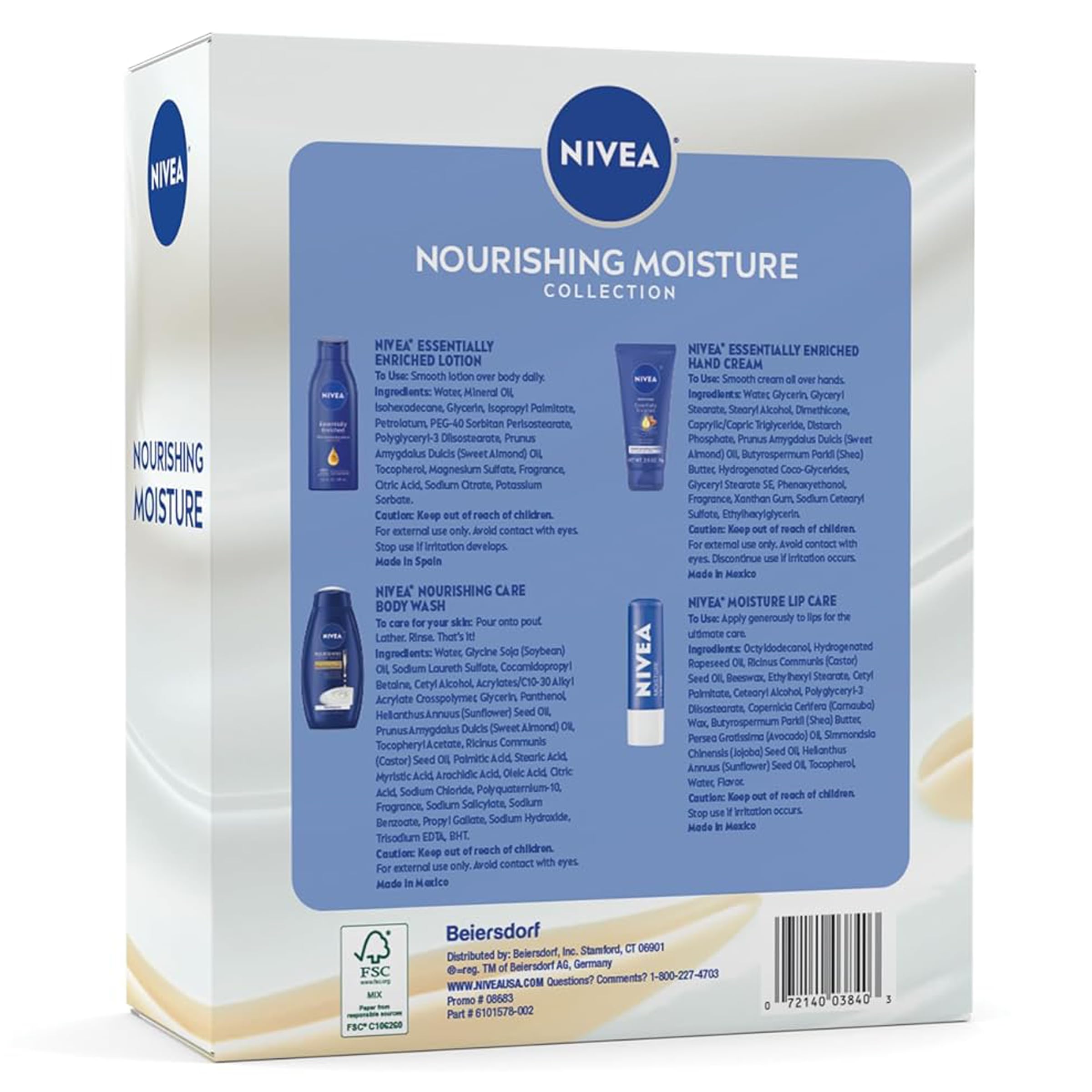 Aplicación cómoda de la crema de manos NIVEA para bolsos.