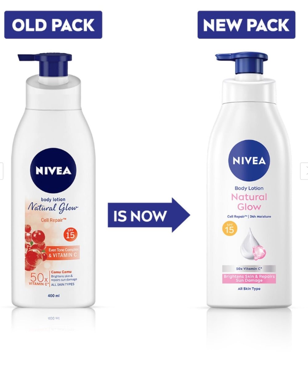 NIVEA Natural Glow: aplicación diaria para piel radiante y saludable.